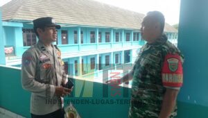 Sinergitas Babinsa dan Bhabinkamtibmas Pantau Kampus Unpra