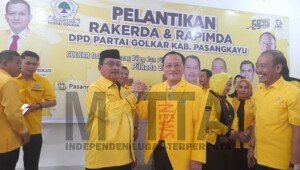 Lantik Ketua DPD Golkar Pasangkayu, Aras: Insya Allah Saya Siap Maju Calon Gubernur Sulbar 2024