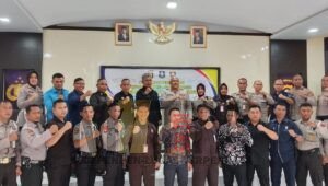 Puncak HUT Satpam, Polres Prabumulih Silaturahmi dan Bagi Hadiah Lomba