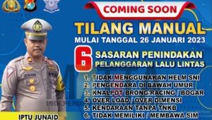 Pelanggaran dan Kecelakaan Meningkat, Satlantas Polresta Mamuju Kembali Berlakukan Tilang Manual