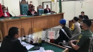 Pukul Anggota PM, Oknum Polisi Dituntut 8 Bulan Kurungan