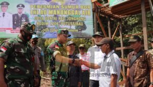 TNI AD Manunggal Air, Kodim 1206/Psb Buat Sumur Bor di Desa Bontai