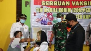 Kodim 1206/Psb Serbu Kecamatan Jongkong dengan Vaksin Booster