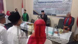 BPN Kota Prabumulih Lantik Panitia dan Satgas Pertanahan