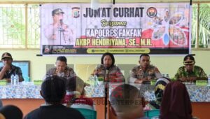 Kepala Kampung Sekru Apresiasi Program Jumat Curhat Polres Fakfak