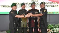 Danrem 044/Gapo Pimpin Penyerahan Tugas Kasiops Kasrem 044/Gapo dan Dandim 0418/Palembang