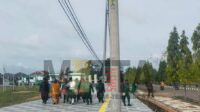 Bupati Batang Hari Pantau Pembangunan Proyek Taman Pedestarian Alun-Alun