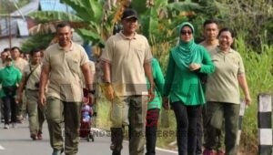 Olahraga Bersama, Dandim 1206/Psb Letkol Inf Sri Widodo :Kekompakan, Kebersamaan Merupakan Sebuah Kekuatan