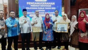 Pemkab Aceh Tamiang Terima Piagam penghargaan dari Ombudsman RI
