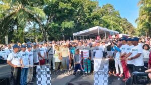 Meriah Jalan Sehat HUT BUMN ke 25, Ini Kesan Pjs PHRZ 4 Asisten Pemkot dan Kapolres Prabumulih