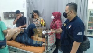 Anggota Sat Sabhara Polrestabes Palembang Ditusuk OTD