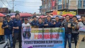 Per-Maskot Galang Dana untuk Korban Terdampak Banjir Bandang Lahat