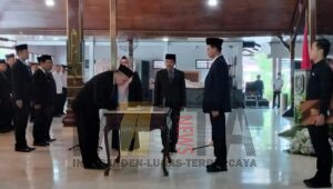 Pelantikan dan Pengambilan Sumpah Janji 103 ASN, Tanpa Dihadiri Wabup Tulungagung, Ada Apa?