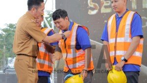 Sekda Ratu Dewa Buka Bimbingan Teknis Sertifikasi Tenaga Kerja Kontruksi Terampil