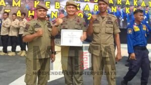 Satpol PP Sergai Terima Penghargaan di Hut Satpol PP ke 73 tahun 2023