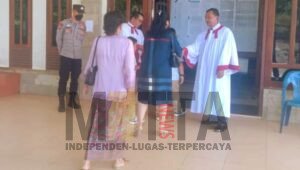 Profesional Anggota Bhayangkara, Polsek Prabumulih Timur Lakukan PAM Gereja