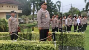 Apel Rutin Polres Prabumulih, AKBP Witdiardi: Tetap Semangat Bertugas Selama Ramadan
