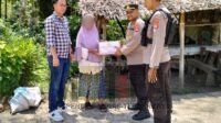 Instruksi Kapolri Baksos untuk Negeri, Polsek Prabumulih Barat Salurkan Bantuan