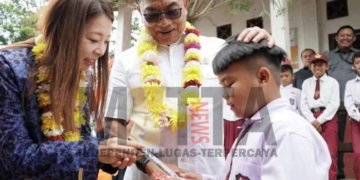 Yayasan Koes Moeldoko Gandeng Sakuranesia Society Bantu Pendidikan Anak-anak Sekolah di Cianjur
