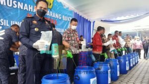 BNNP Sumsel Musnahkan 115 Kg Sabu Asal Myanmar