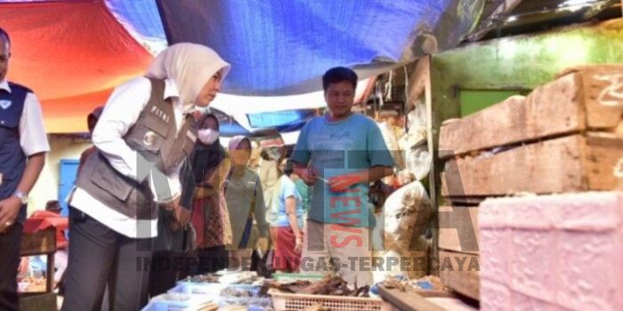 Wawako Fitri Monitoring Pasar Soak Batok dan 26 Ilir