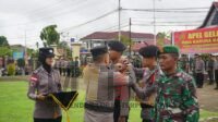 Apel Gelar Pasukan Ops Bina Karuna Kapuas – 2023, Wakapolres Kapuas Hulu Bacakan Amanat Kapolda Kalbar