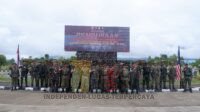 Wadan Kolakops Rem 121/Abw Pimpin Upacara Pembukaan Patroli Terkoordinasi TNI – TDM Seri 1 Tahun 2023 di Nanga Badau Kapuas Hulu