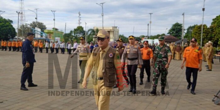Bupati Empat Lawang Tinjau Kesiapan Personil Siaga Bencana 2023