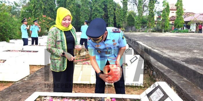 Peringati HBP ke 59, Rutan Kelas IIB Prabumulih Tabur Bunga di TMP