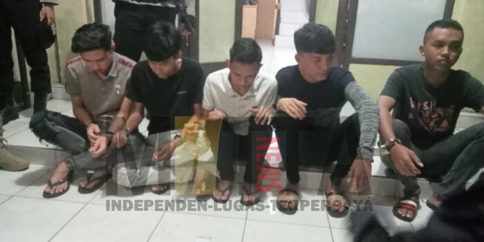 5 Pemuda Membawa Air Soft Guns Diamankan Polda Sumsel
