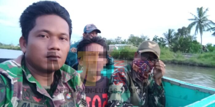 Anggota Babinsa Kodim 0402/OKI Amankan Pembajak Kapal PT BMH