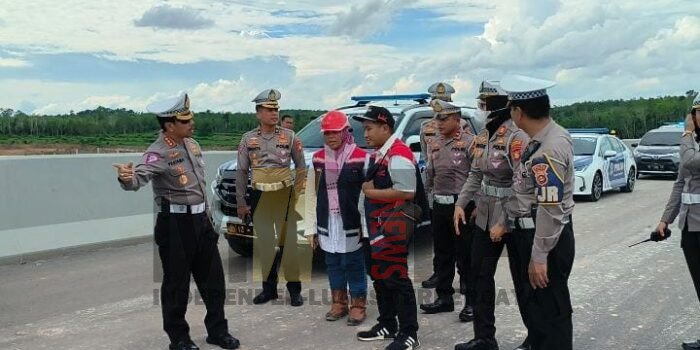 Jelang Operasi Ketupat Musi 2023, Dirlantas Polda Sumsel Tinjau Tol Baru