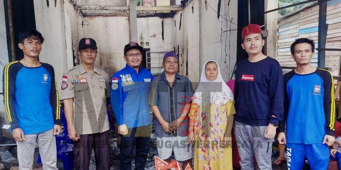 Beri Perhatian Korban Kebakaran di Tungkal Jaya, Pemkab Muba Beri Bantuan Paket Sembako