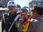 Kapolres Fakfak Hendriyana Pimpin Apel Gelar Pasukan Operasi Ketupat Mansinam