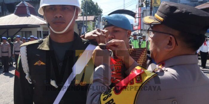 Kapolres Fakfak Hendriyana Pimpin Apel Gelar Pasukan Operasi Ketupat Mansinam