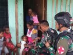Satgas Pamtas Yonif R 200/BN Berikan Layanan Pengobatan Masyarakat Distrik Airu Papua