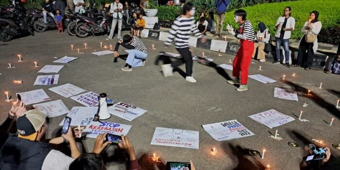 Peringati Hari Kebebasan Pers Sedunia AJI Palembang Gelar Aksi Damai