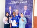 Niat Mengabdikan Diri kepada Masyarakat, Caleg Muda ini Naik Motor ke DPC Demokrat Ogan Ilir