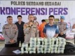 2 Kurir Sabu Diamankan Polisi Sergai, BB 28 Kg