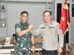 Danrem 044/Gapo Terima Kunjungan Silaturahmi Kapolrestabes Palembang