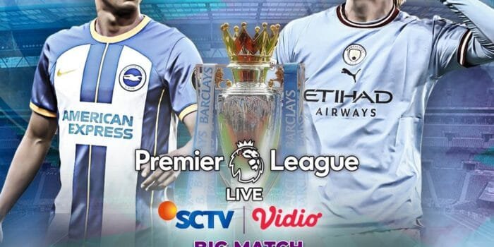 SCTV Tayangkan Live Brighton VS Manchester City Kamis Nanti