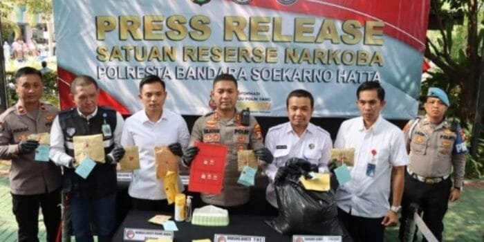 Polresta Bandara Soekarno Hatta Tangkap 18 WNI dan 1 WNA Terkait Kasus Narkoba