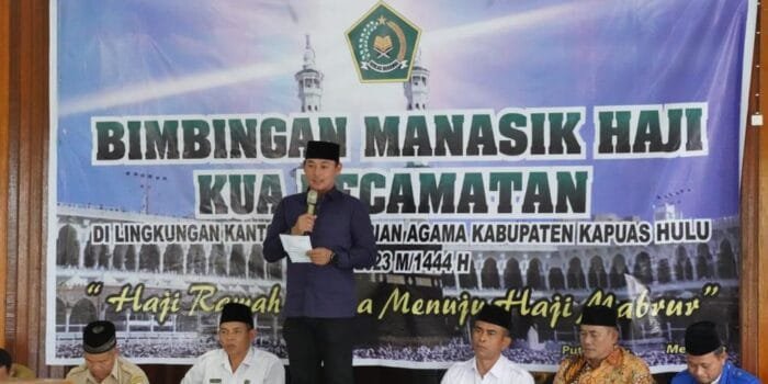 Calon Jama’ah Haji Kapuas Hulu Bimbingan Manasik Haji, Wabup Wahyudi Hidayat: Senantiasa Menjaga Kesehatan