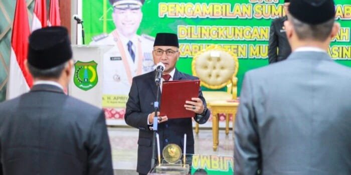 Pj Bupati Apriyadi Lantik Kadis PUPR dan Direktur RSUD Sekayu