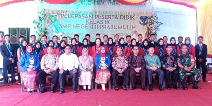 Pelepasan Peserta Didik SMPN 11 Prabumulih, Sederhana dan Penuh Suka Cita