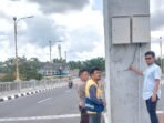 Kabel dan Lampu di Jembatan Flyover Patih Galung Digasak Maling
