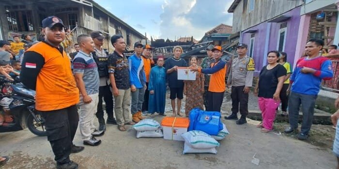 Pemkab Muba Salurkan Bantuan kepada Korban Kebakaran di Kecamatan Lais