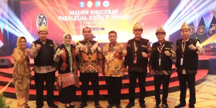 Lurah Perwakilan Kabupaten Muba Bawa Pulang Penghargaan paralegal Justice Award 2023