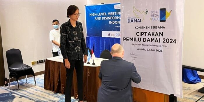 AMSI dan 12 Organisasi Masyarakat Sipil Tanda Tangani Komitmen Pemilu Damai 2024
