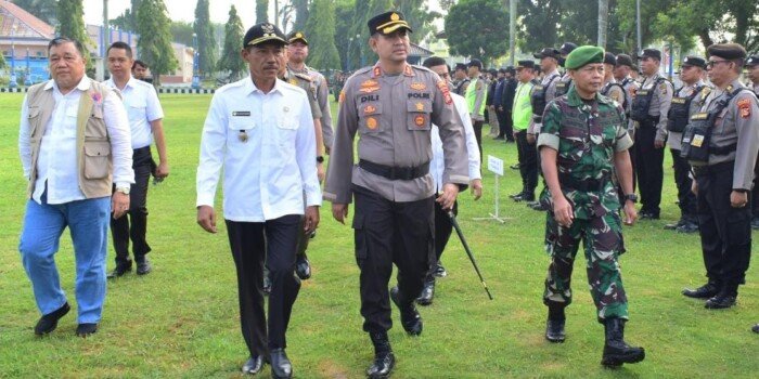 Gelar Pilkades Serentak, 587 Personal Gabungan Kabupaten OKI Dikerahkan